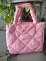 Lightweight Quilted Tote Bag - Autumn/Winter Design with Spacious Interior and Zip Pocket. 