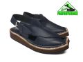 Kaptan Chappal with tyre sole in Navy Blue Color. 