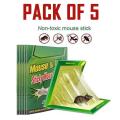 Pack Of 5 Mouse Glue Traps Sticky Mat Mice Traps strong glue boarrd Rat Trap Glue Insect Lizard Spider Cockroach Rodent Snake mouse trapper rat glue mouse trap book rat Rat Book. 