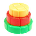 YuXin 3x3 Cake Cube  Stickerless  Speedy Cube - Original Cake Cube Super Smooth Magic Puzzle Speed Cube. 