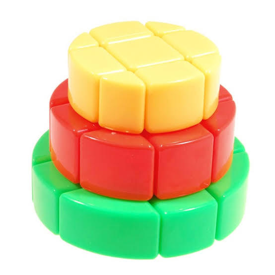 YuXin 3x3 Cake Cube  Stickerless  Speedy Cube - Original Cake Cube Super Smooth Magic Puzzle Speed Cube