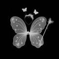 3 Pcs/ Set Kids Children Costume Cosplay Angel Wings Magic Wand Prop Girls Butterfly Fairy Wings Costume. 