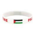 2Pcs Palestine Flag Silicone Bracelet Sports Game Wristbands National Wrist Strap For Men Women Fashion Personality Accessories. 