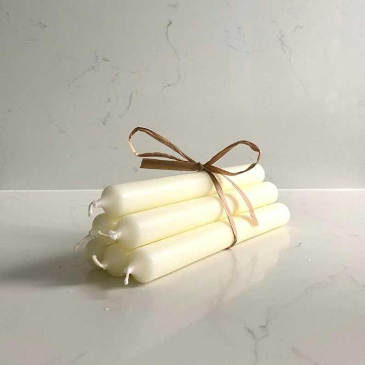 Pack of 6 Off White Candles - Wish Candle - Spell Candle - Magic Candle - Spell Candle scented - 6 Inch Long Candles - Love Spell Candles - Candles For Party Wedding ets - Night Candles - Diner Candles Set