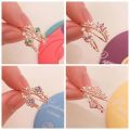 Korean Fashion Adjustable Crown Ring Disney Princess Ring Cincin 925 Silver Open Crown Ring Girl Fairy Princess Ring. 