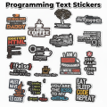 Programming Logo Text Stickers Pack for Laptop and Phone  DIY Stickers  | Proramming Stickers | Laptop Stickers - JangoMango Store. 