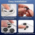 Glitter Camera Lens For iPhone 15 Pro Max 14 11 12 13 Mini 9H Tempered Glass Screen Protector Cover Film Metal Ring. 