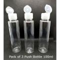 100ml Empty Bottle Lotion Bottle, Shampoo Bottle, Handwash Bottle / Empty Plastic Bottles Push Flip Top Bottle / Empty Push Bottle. 