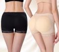 Sports Padded Underwear For Women Big Lift Padded Panty, Sponge Push Up Panties Lifter Body Shaper ,Hip Enhancer Seamless Control Body Breathable Underwear Sponge With Pads Padded U. (Black & Skin color. 