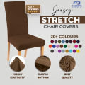 6 Pieces Chair Cover Set  Jersey Cotton Fitted Dining / Office / Room Chair Covers  Dust Proof Elastic Chair Protectors - Beddy's Studio. 