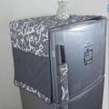 Fancy Printed Fridge Covers Quilted Cotton fabric with 6 Pockets Premium Quality. 