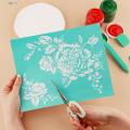 Sticky Silk Screen Printing Stencil Reusable Self-adhesive Letter Stencils for Diy Crafts Home Decor Perfect for T-shirts Bags Wood Projects Easy to Use Clean Silk Screen Printing Stencil. 