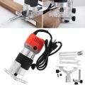 Compact Router, TRIMMER BABY Routers for Woodworking, 6.5Amp 1.25HP Palm Wood Router Tool, 30000R/MIN Hand Edge Trimmer. 