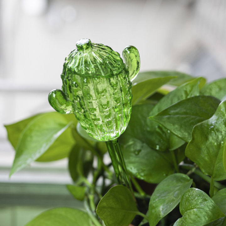 Glass Plant Water Feeder Cartoon Automatic Self Watering Devices Auto Plants Drip Irrigation System Home Watering Tools WANNA