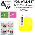 AceWa Hydrogel Film Protector for Apple Watch Series 1-8 and SE, 38mm-45mm Sizes, TPU Soft Clear Jelly Screen Protector. 