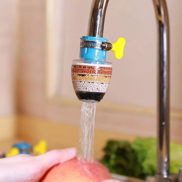 Faucet Water Filter Purifier Kitchen Tap Filtration Activated Carbon Removes Chlorine Fluoride Heavy Metals Hard Water Softener Water Tap Filter