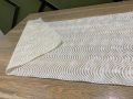 Cream color Vinyl Plastic Table runner sheet. 