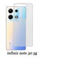 BLKNAIM (3IN1) For infinix Note 30 5G Full screen HD ceramic membrane film for infinix Note 30 5G carbon fiber back film + lens. 