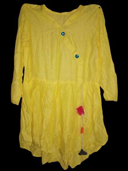 Linen Tail Top Frok Kurti