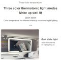 Car Sun Visor Vanity Mirror For Your Princess Passenger , Car Vanity Mirror With Lights, Makeup Mirror with 3 Light Modes & 60 LEDs, Rechargeable Car Mirror Dimmable Touch Control Travel Makeup Mirror for Car. 
