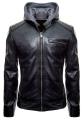 Batman Black Hood Leather Jacket Biker Leather Jacket For Men. 