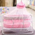 Baby Swing with Net for avoiding Insects & mosquito for comfortable sleeping Great Quality Used Both Sides Metal Stud & Also Big Size (Product Dispatch 100% Same). 