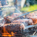 5Pcs/Set Round Disposable BBQ Grill Rack Roast Net Grate Barbecue Baking Pan. 