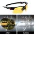 Night Vision Anti-Glare HD Aviator Polarized Driving Glasses-Yellow. 