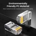 UGREEN RJ45 Connector 50pcs/100pcs CAT6 RJ45 Gold-plated Ethernet Cable Crimp Connectors for UTP Network Cable. 