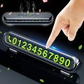 Luminous Car Temporary Parking Card Auto Parking Stickers Accessories Phone Number Hidden Stop Sign Card Plate Car Aromatherapy. 
