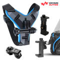 GoPro Mount - GoPro Mount For Helmet - GoPro Camera - Mobile Mount For Bike Helmet - Helmet Mount for Mobile - Go Pro Camera for Helmet - Helmet Chin Mount for Mobile - Motorcycle Helmet Chin Stand Mount Holder for Mobile And Camera. 