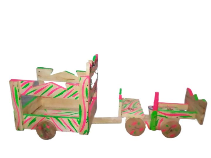 Pakistan Tractor Trolley Art Souvenir Truck Model Handmade Truck Model Decoration Tractor Trolley Toy  Wood Truck Model