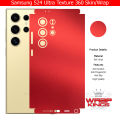 Samsung Galaxy S24 Ultra Skin Wrap - 360 Protection Carbon Fiber Matte Transparent with Camera Skin. 