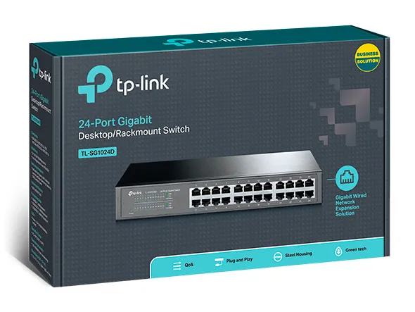TP-Link%20Network%20Gigabit%20Desktop/Rackmount%20Switch%20TL-SG1024D%2024-Port%2010/100/1000Mbps%20-%2018%20Months%20Brand%20Warranty%20-%20Image%203