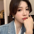 New 2023 New French Elegant Gold Color Bean pliced Pearl Earring Fahion Jewelry Women weet Acceorie Gift. 