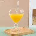 10oz Glass Cartoon Drinks Glassware for Kitchen Home Party. 