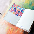 A5 Dotted Grid Journal, Bujo Notebook, Diary. 120 g/sm Ultra Thick Paper, 5mm Dot Grid, Premium Vegan Leather Hard Cover, 160 pages, Ivory color Pages, Round Corner. 