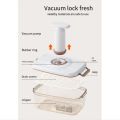 Vacuum Containers for Food Storage with Manual Pump, Portable Pantry Universal Vacuum Sealer Durable Easy Install. 