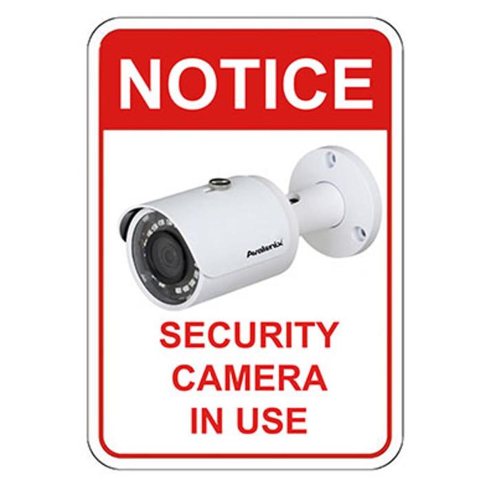 CCTV Camera Notice Stickers Signs Decals A4 Sized Decal