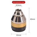 P80 Plasma Cutting Torch Replacement Parts Cutting Nozzle Copper Protective Sleeve Welding Contact Cutter Cover Black. 