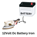 DC 12V Solar Iron – Portable, Energy-Efficient, & Eco-Friendly Travel Iron with Solar Panel for Home and Outdoor Use|New Technology Automatic 12 Volts Direct Battery Operated Solar Energy DC Power UPS Dry Iron Best Quality. 