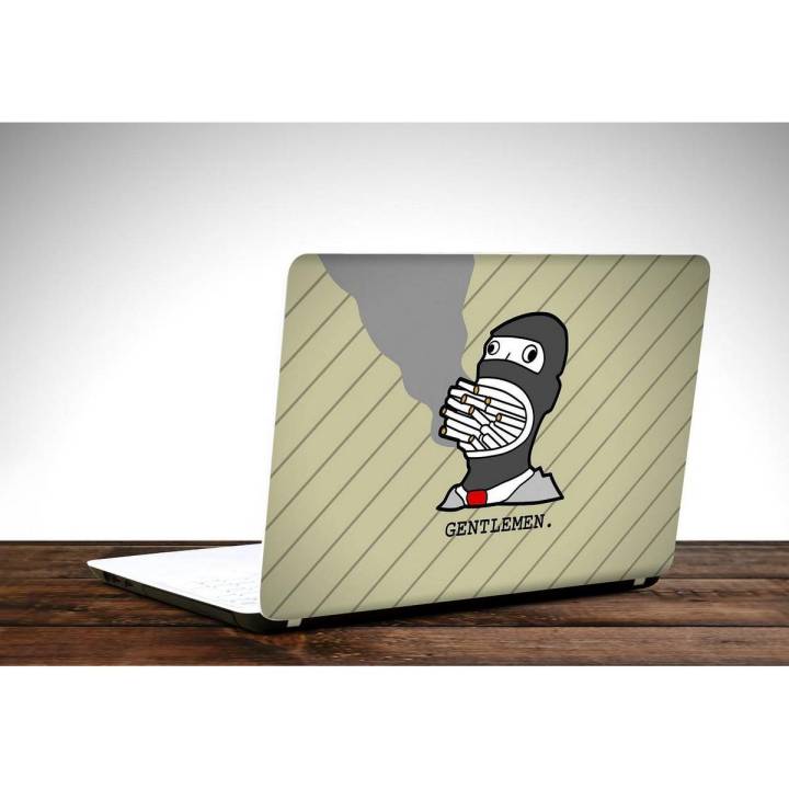 Funny Gentlemen Gaming Stuff Laptop Skin Vinyl Sticker Decal, 12  13  13.3  14  15  15.4  15.6 inch Laptop Skin Sticker Cover Art Decal Protector Fits All Laptops