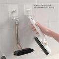 Multi-Function Rotating Crevice Cleaning Brush,360 Degree Rotating Crevice Cleaning Brush,Hard Bristle Crevice Gap Brush,Corners Cleaning Tool for Cleaning Bathroom, Kitchens Tile Floors. 