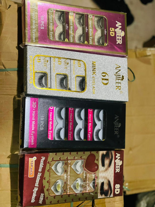 Pack of 10 Eyelashes 5D . 6D & 8D || High quality Eyelashes For Girls