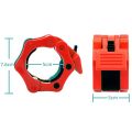 Standard Barbell Collar with Spinlock Clamp - Dumbbell Spring Clips for GYM Weightlifting Barbell Jaw Lock. 