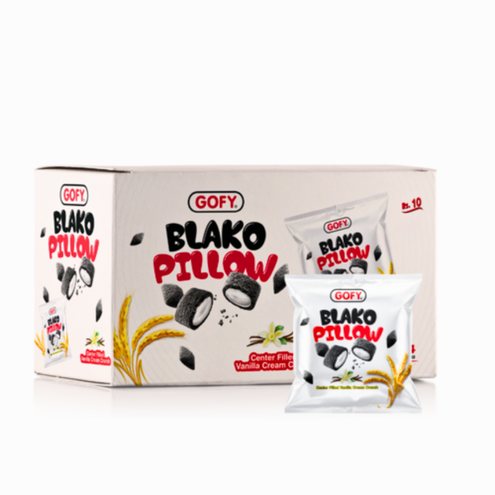 Aamrite Gofy Blako Pillow Biscuit – Center Filled Vanilla Cream Snack ...