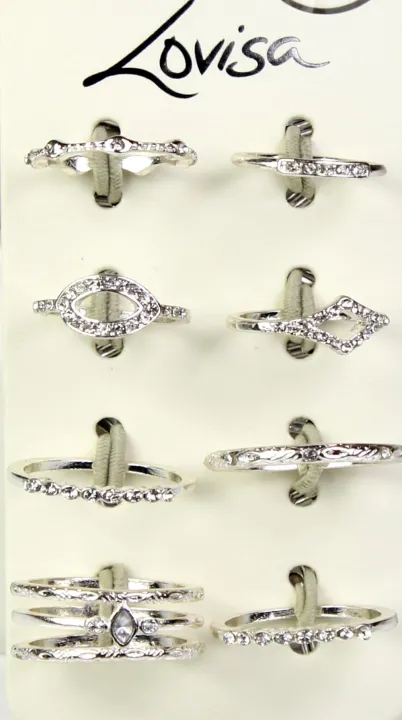 Lovisa%20Rings%20Set%20Silver%20Plated%20Pack%20Of%20Eight%20Full%20Hand%20Rings%2014%20To%2018%20Sizes%20-%20Image%203