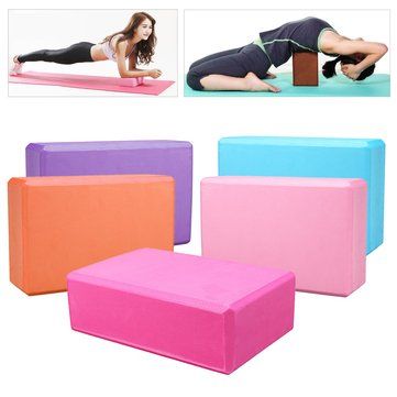 EVA Gym Yoga Blocks Foam Brick Training Exercise Fitness Set Yoga Bolster Pillow Cushion Stretching Body Shaping Auxiliary Tool 1Pcs