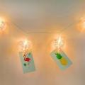 LED Photo Clip String Lights Heart Shape 10 LED Battery Operated Hanging Photos Lights for Outdoor Wedding Party Xmas Decoration. 