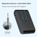 J28 Wireless 5.0 Bluetooth Receiver-transmitter, AUX RCA A2DP Jack, Car Wireless Adapter. 